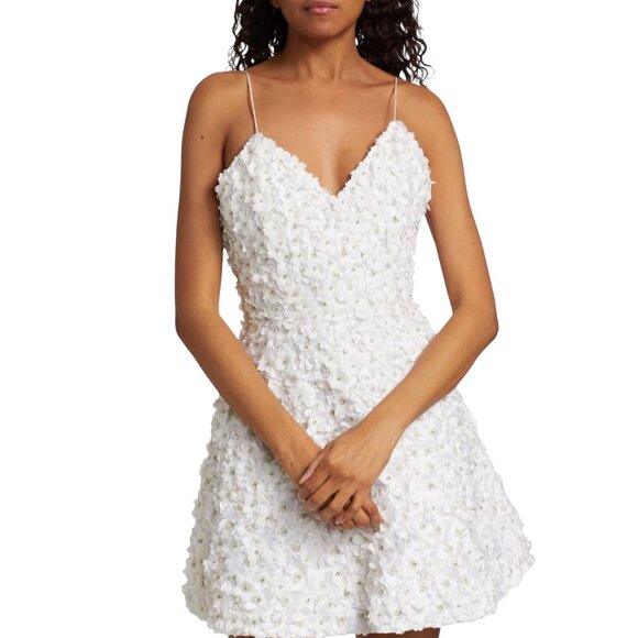 Alice and Olivia Domenica Sleeveless Embellished Mini Dress Size 6 NEW - Picture 1 of 9